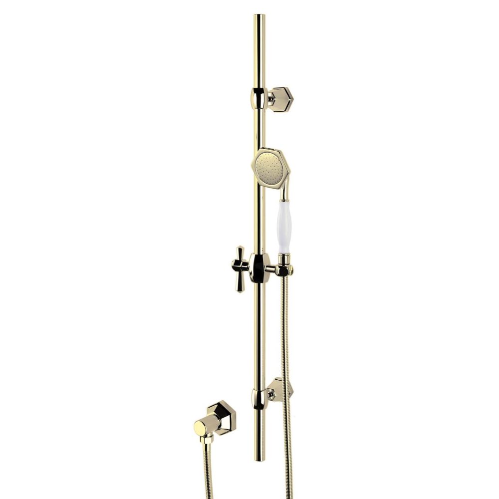 Adonis Slide Rail Kit with Wall Outlet - English Gold