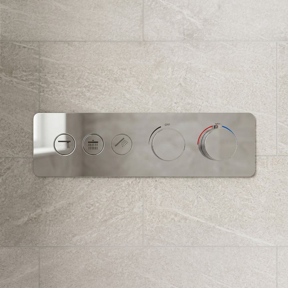Coach Chrome Thermostatic Triple Outlet Concealed Valve