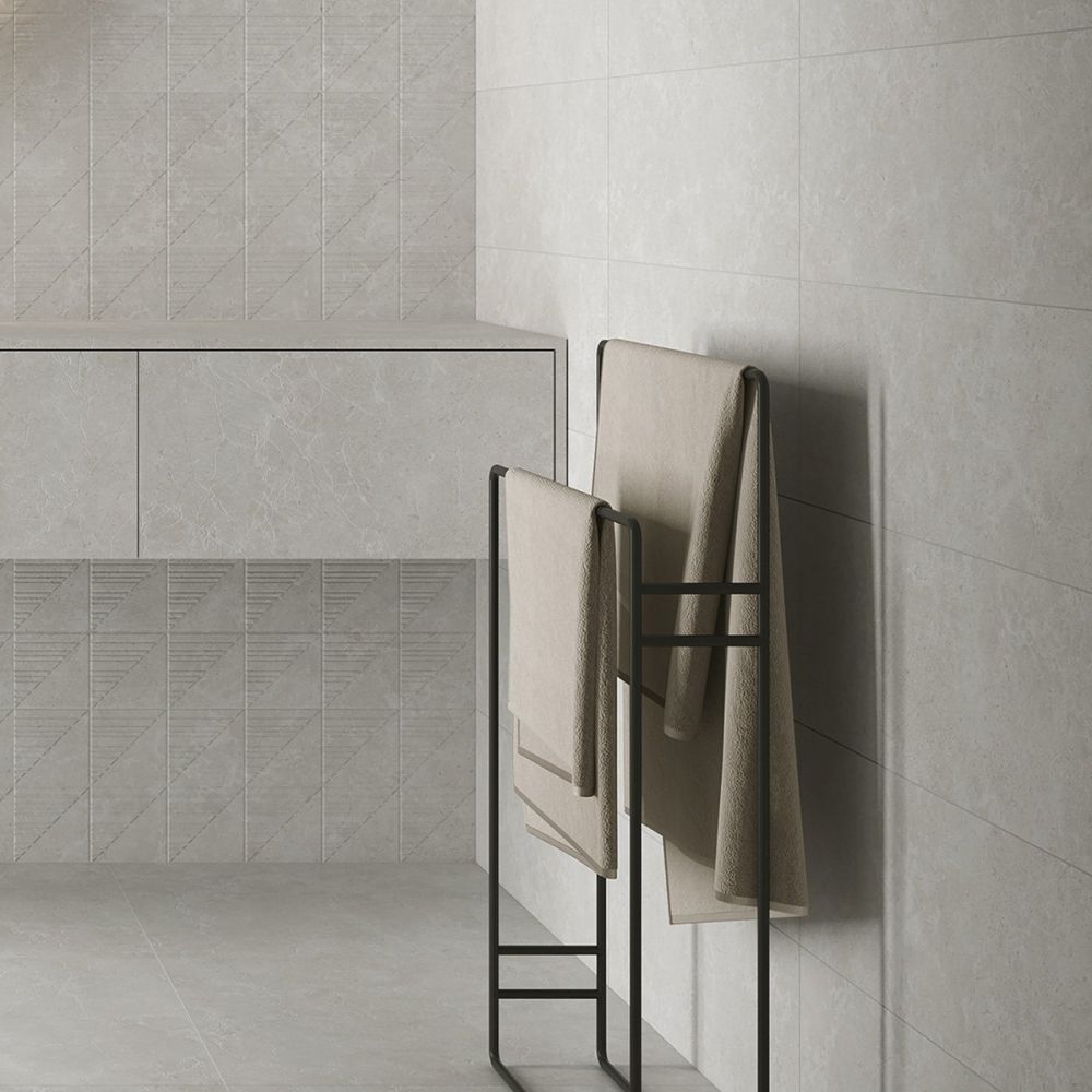Houston Matt White Ceramic Tile 1200x400mm