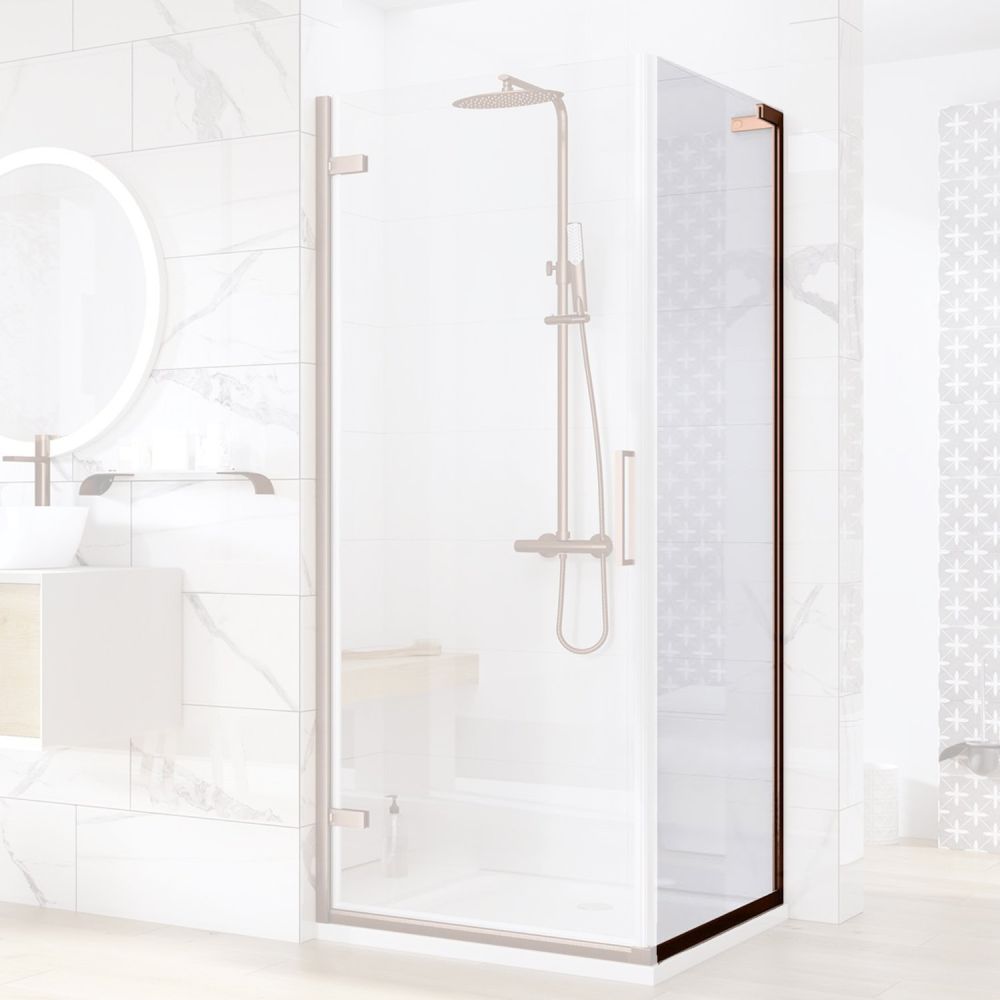 Lanka Brushed Bronze Shower Side Panel