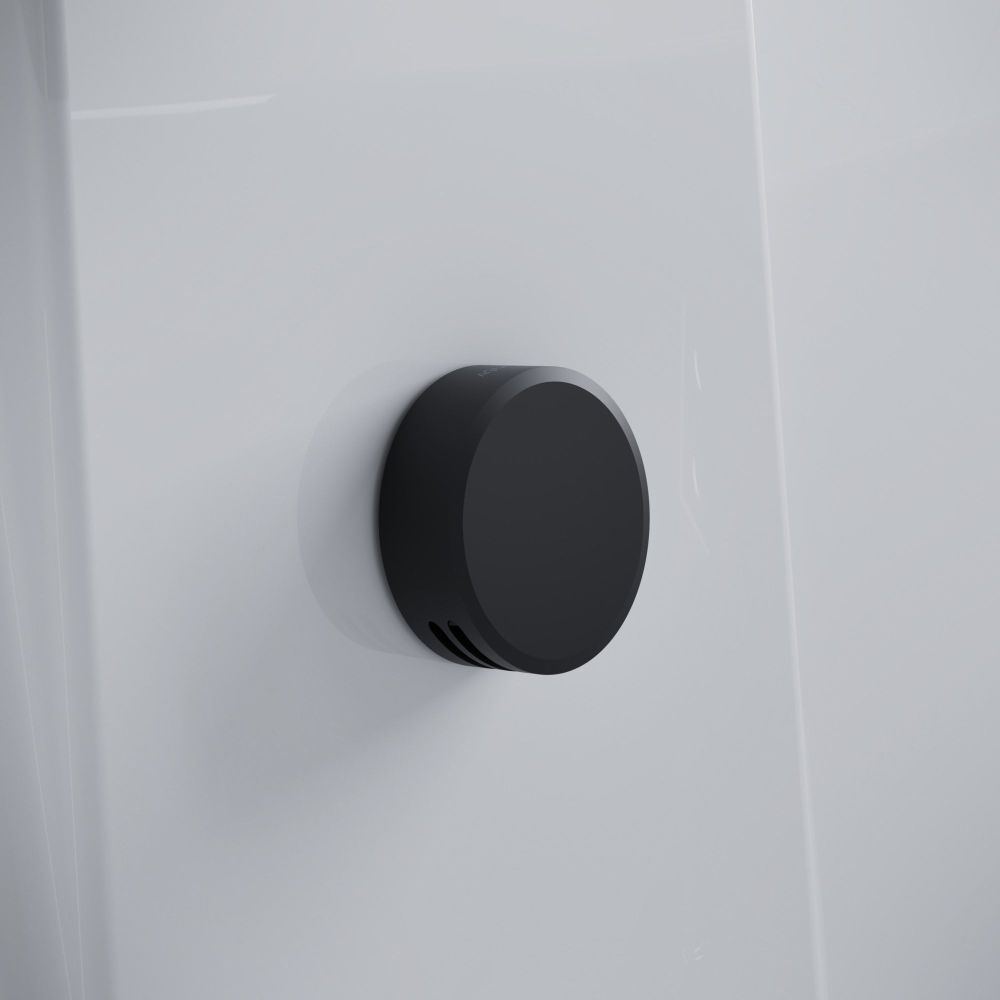 Aqualisa S1 Matt Black Smart Digital Shower Triple Outlet (Slide Rail Kit with Bath Filler and Fixed Wall Head) HP/Combi