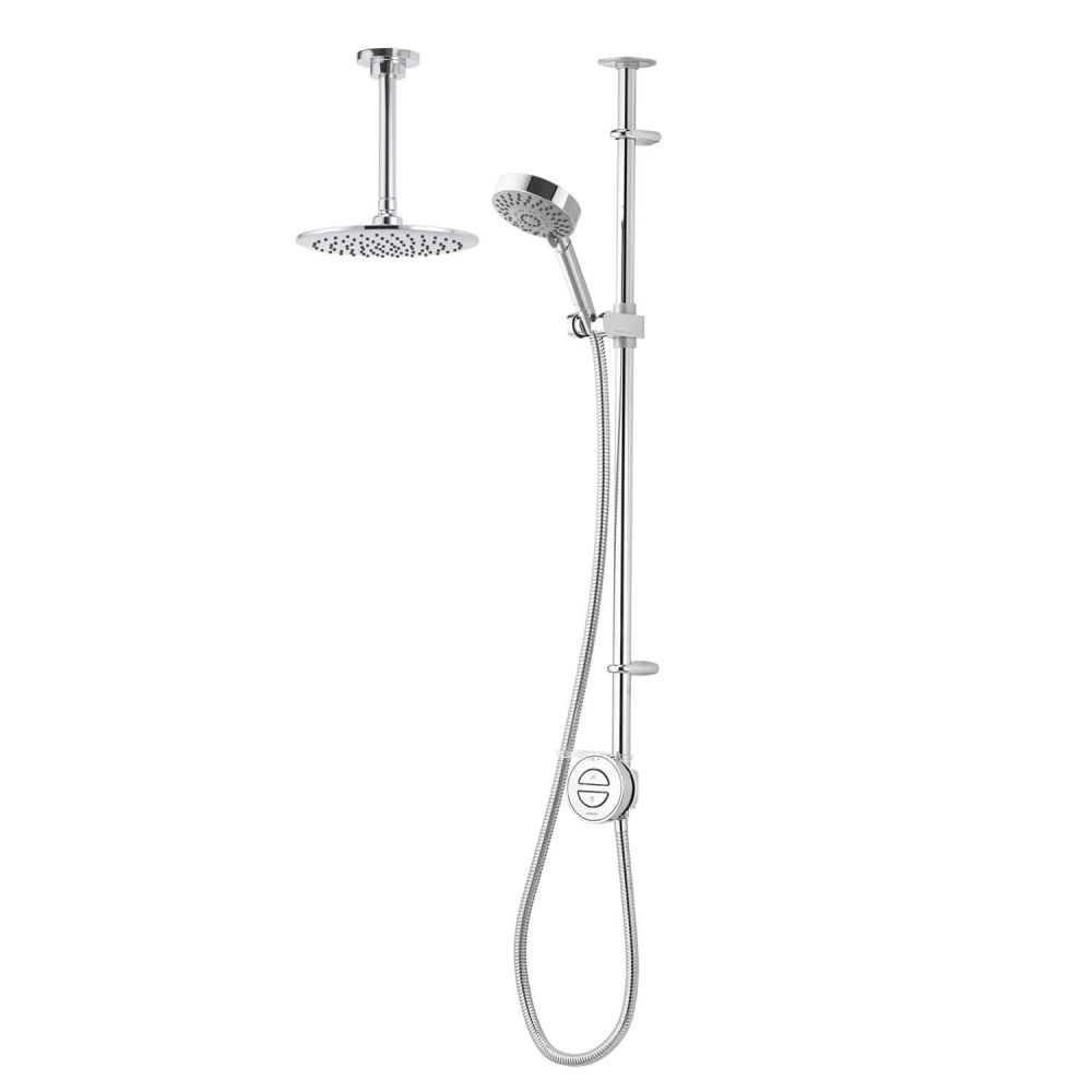 Aqualisa Hugo Smart Digital Shower Exposed with Adjustable & Fixed Ceiling Head HP/Combi