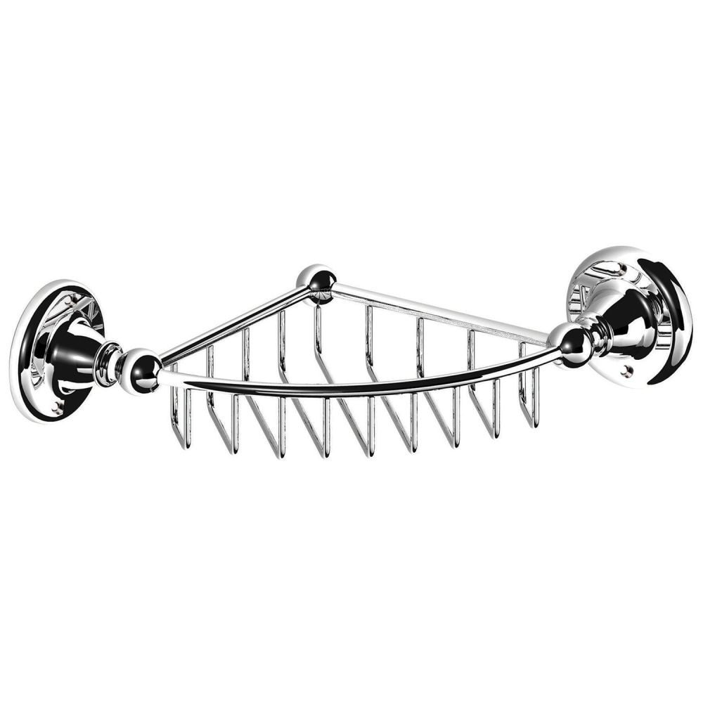 Cambridge Chrome Wire Corner Soap Basket