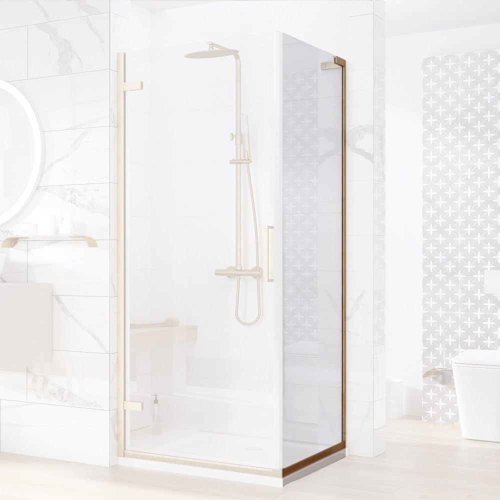 Lanka Brushed Gold Shower Side Panel