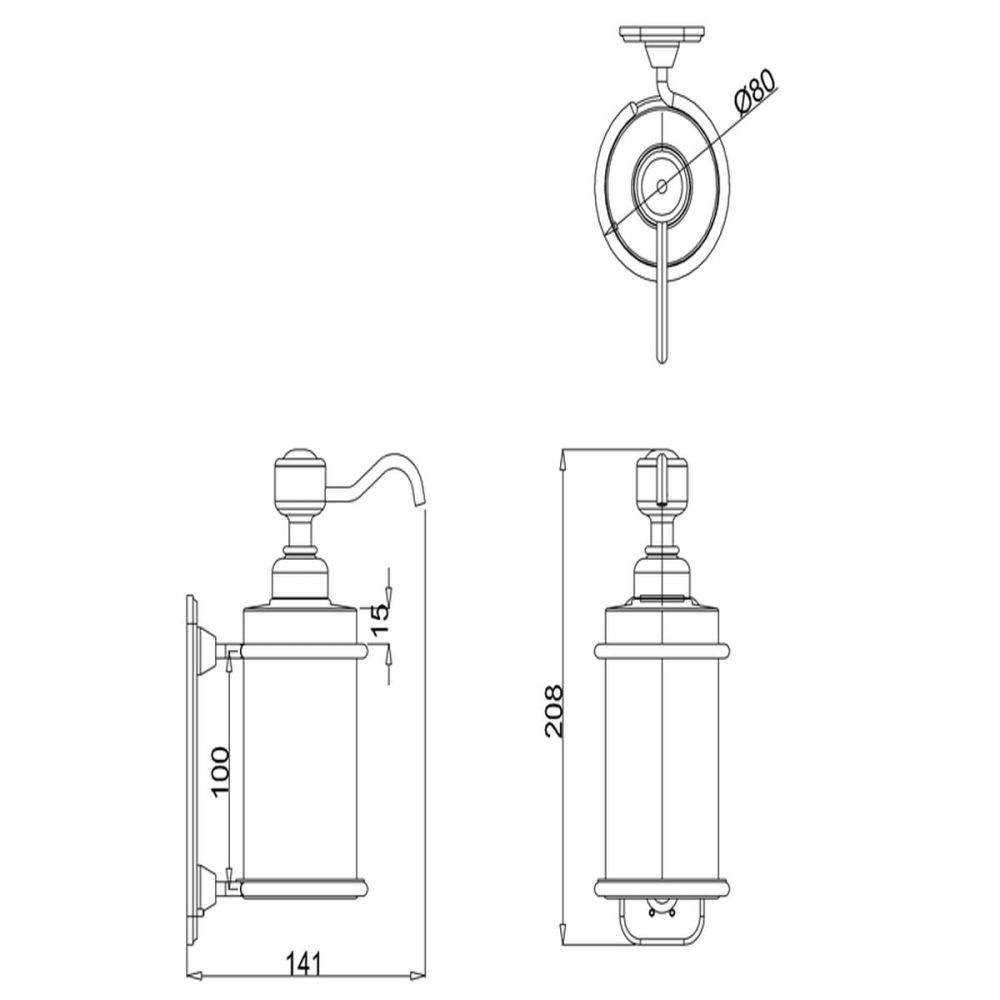 Burlington Single Soap Dispenser - Gold