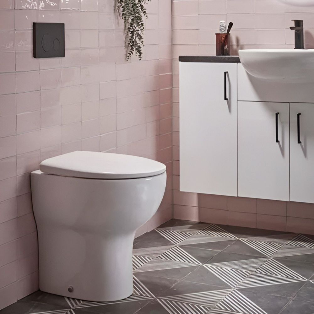 Tavistock Loft Comfort Height Back to Wall Rimless WC Toilet & Soft Close Seat