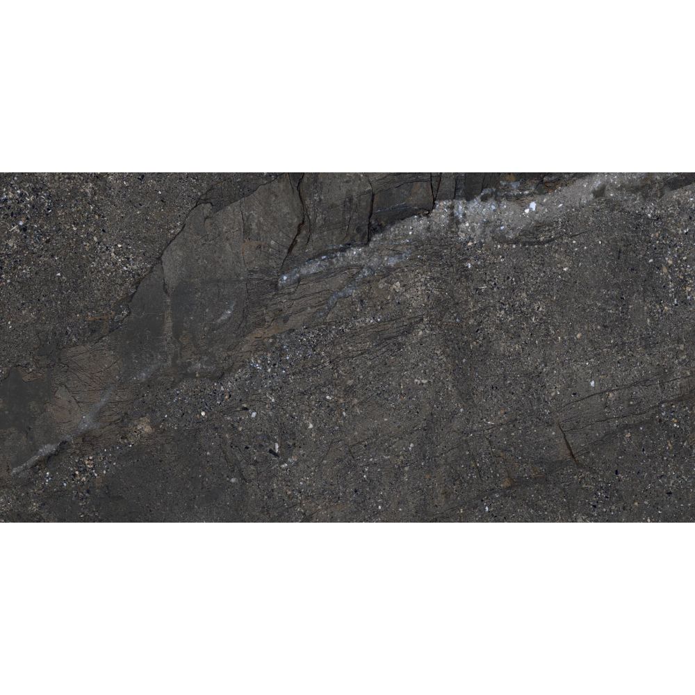 Zoltan Graphite Stone Effect Matt Porcelain Tile 600x1200mm