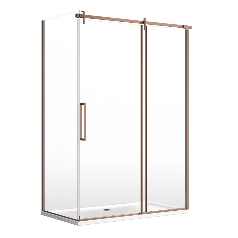 Ryland Brushed Bronze Shower Side Panel