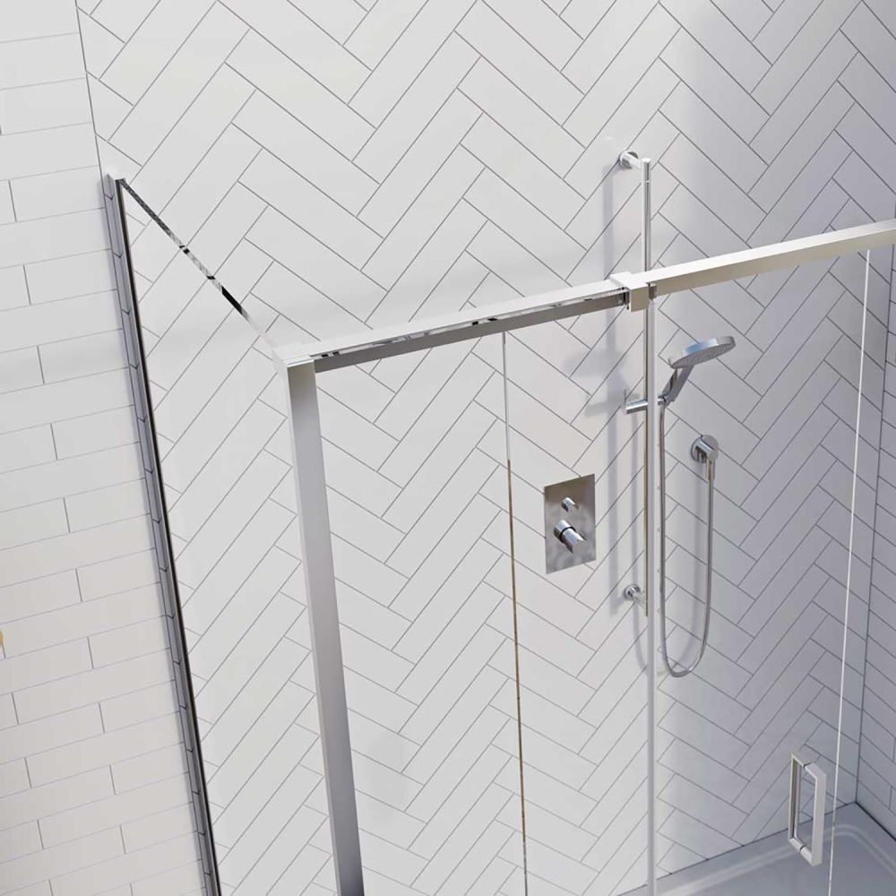 Sana Chrome Shower Side Panel