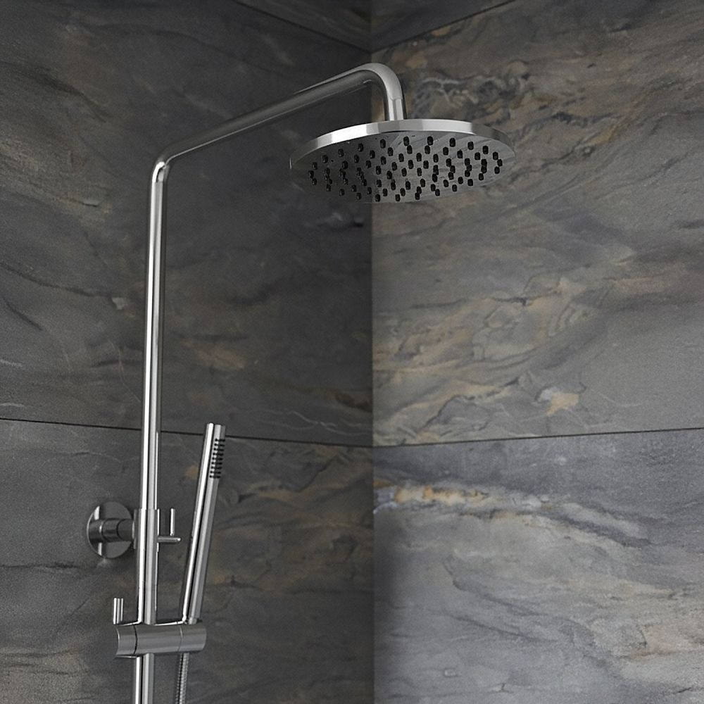 Elora Chrome Round Thermostatic Shower Pack