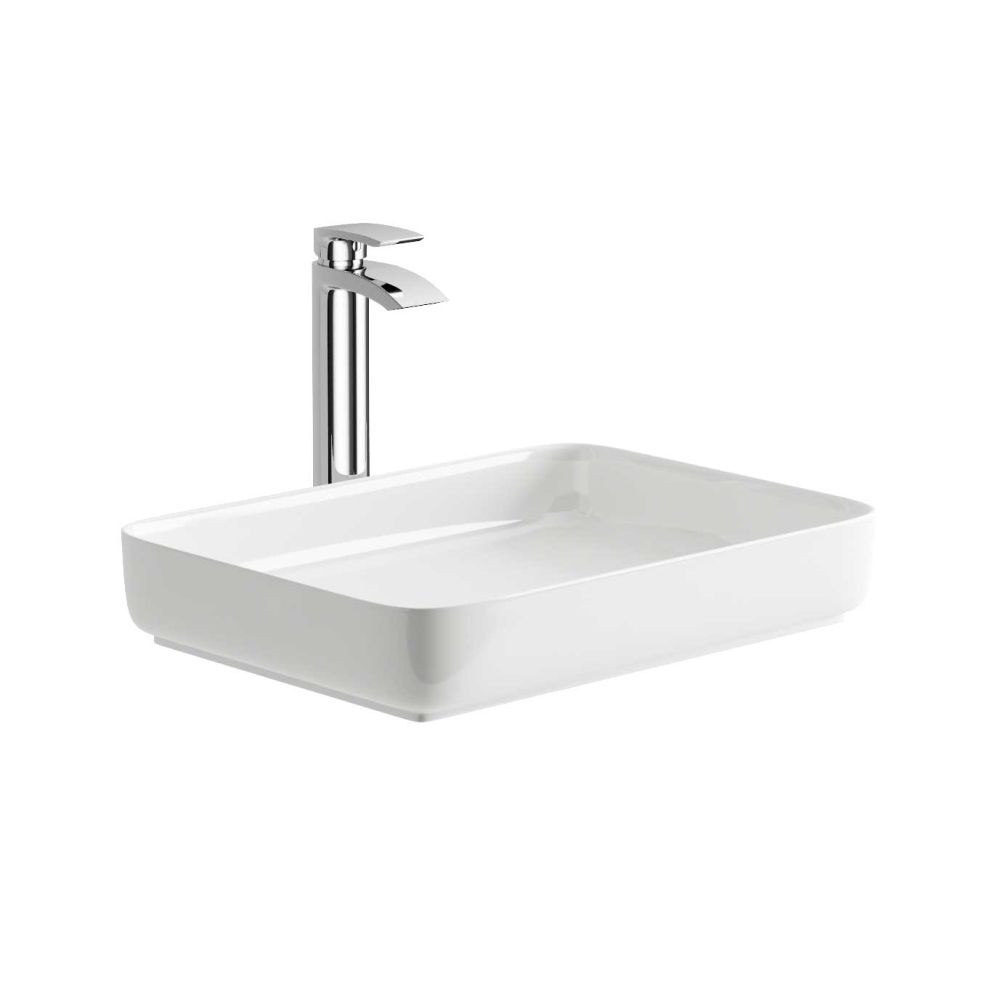 Tadley White Countertop Resin Basin