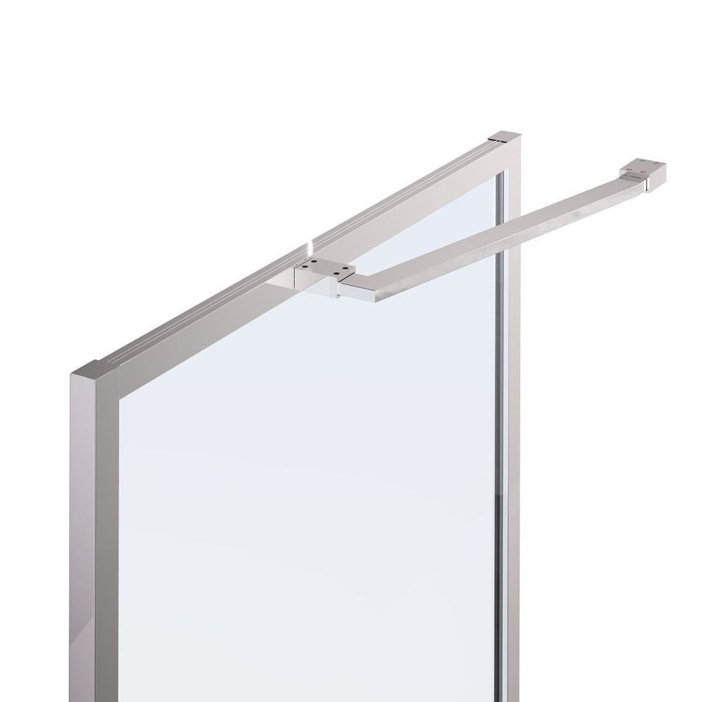Amien Chrome Shower Screen Angled Support Bar 480mm