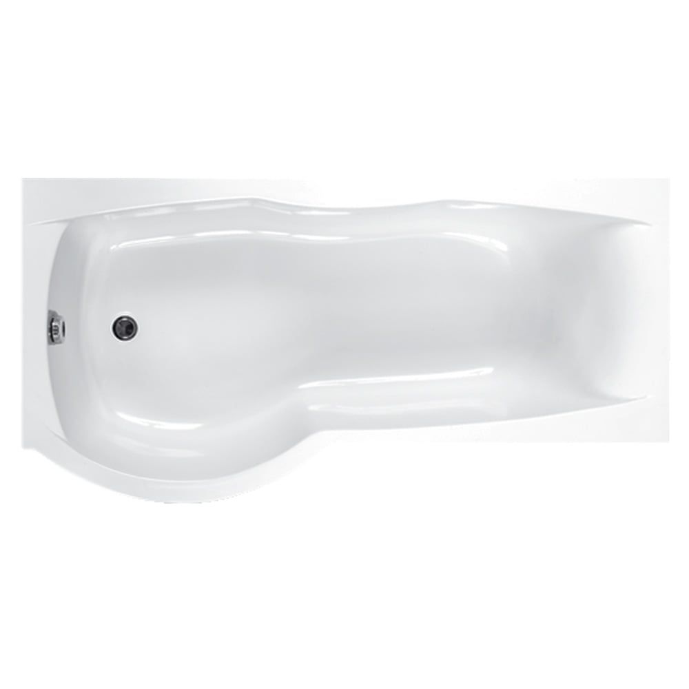 Carron Sigma Left Hand Carronite P-Shape Shower Bath 1800x750-900mm