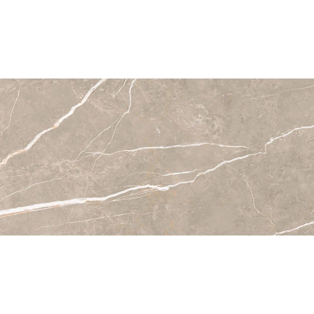 Enigma Greige Polished Porcelain Tile - 1200x600mm
