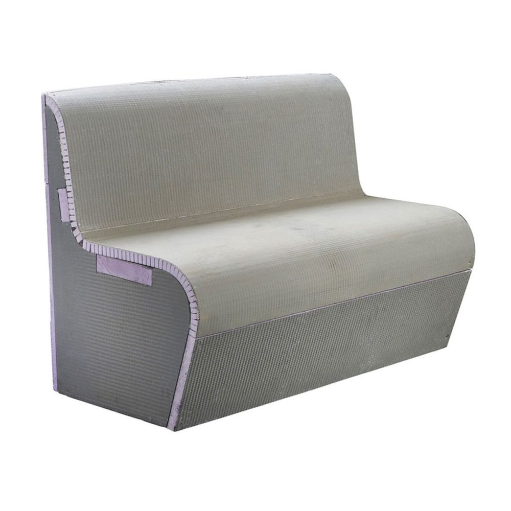 Jackoboard Curved Edge with Backrest Steamroom & Wetroom Seat