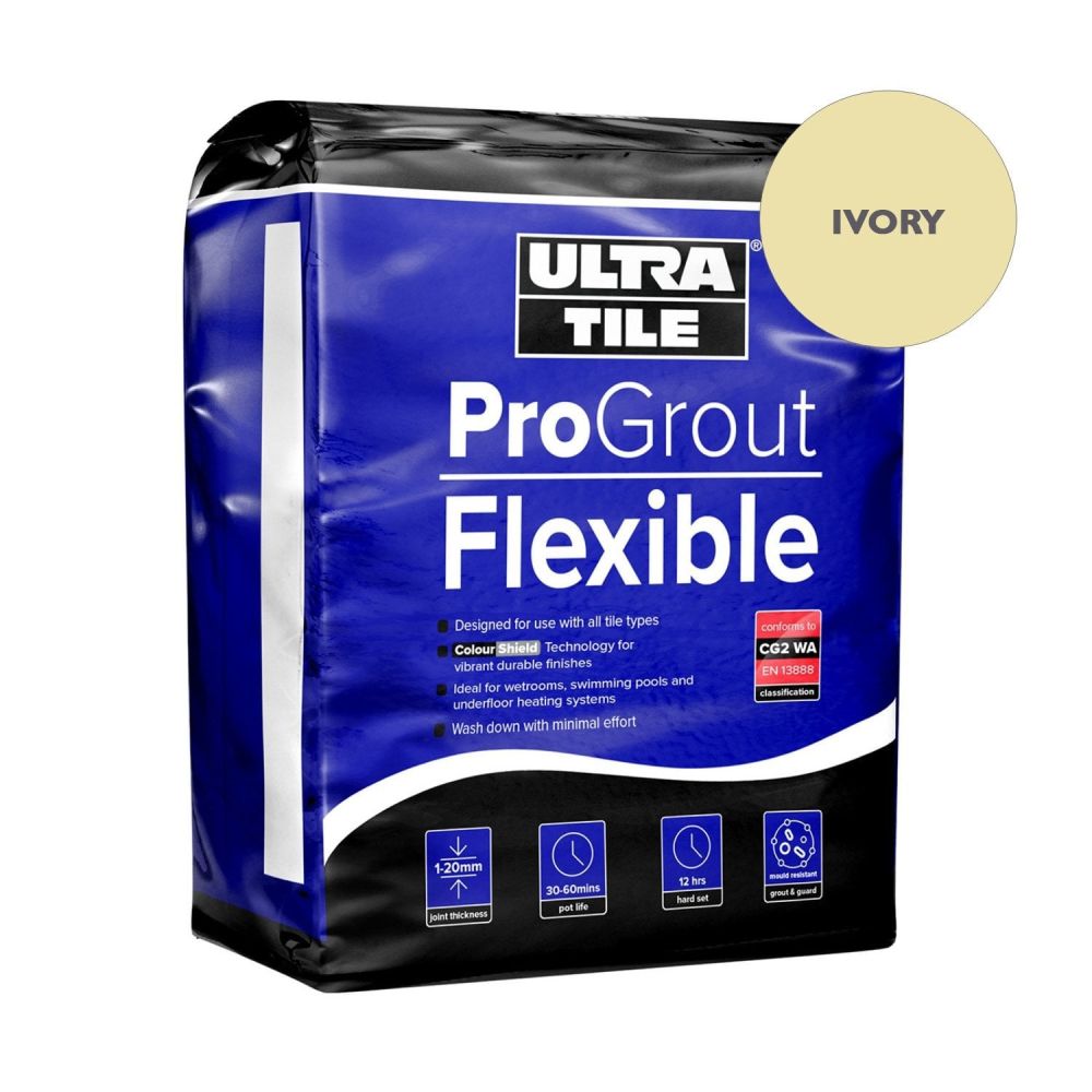 ProGrout Flexible Ivory/Cream Grout 3kg