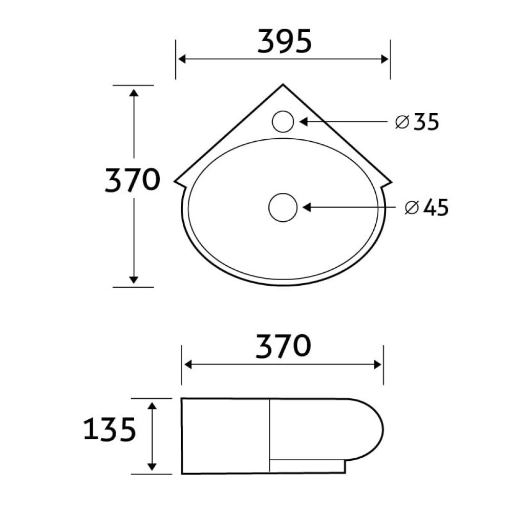 Curve Corner Basin spec