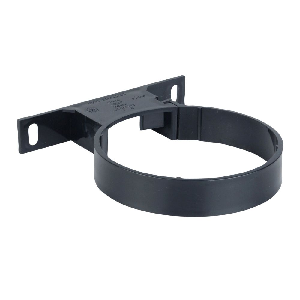 Wavin Osma Soil Black Pipe Bracket Clip 110mm - 4s082b
