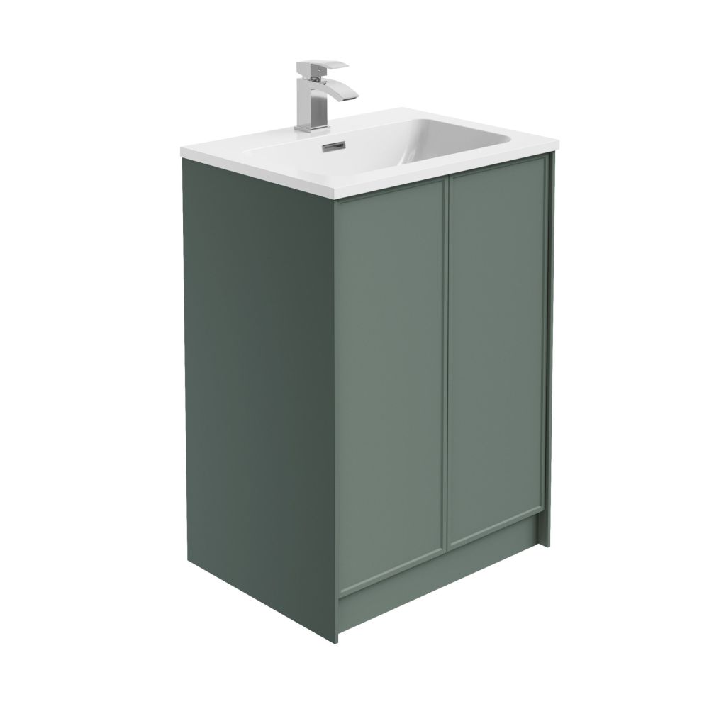 Kendal Pine Green 600mm Floor Standing Vanity Unit