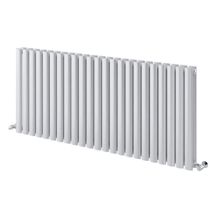Islington White Double Horizontal Radiator 600x1360mm