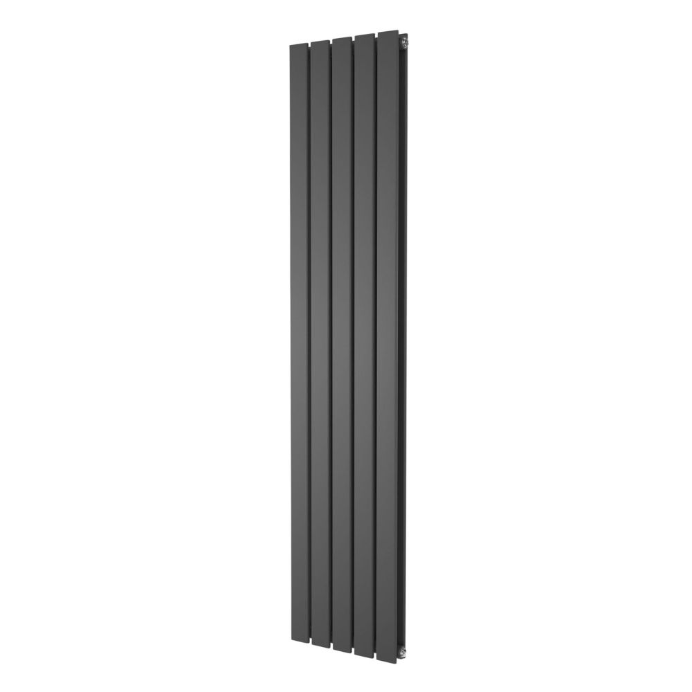 Perth Grey Double Vertical Flat Panel Radiator 1600x340mm