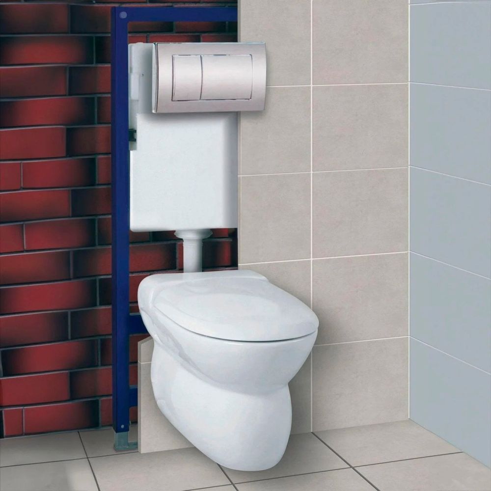 Wall Hung Pan Mounting Frame and Concealed Cistern 1200mm