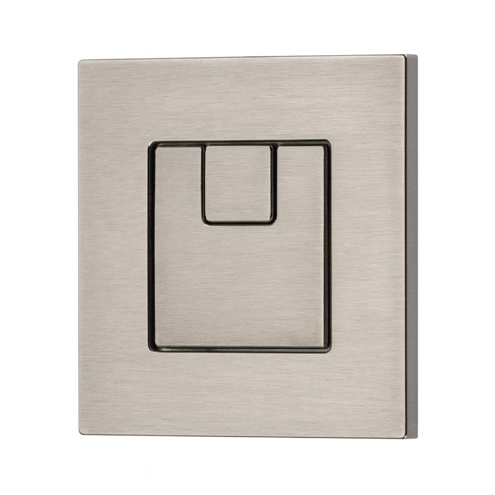 Apache Brushed Nickel Square Dual Flush Button