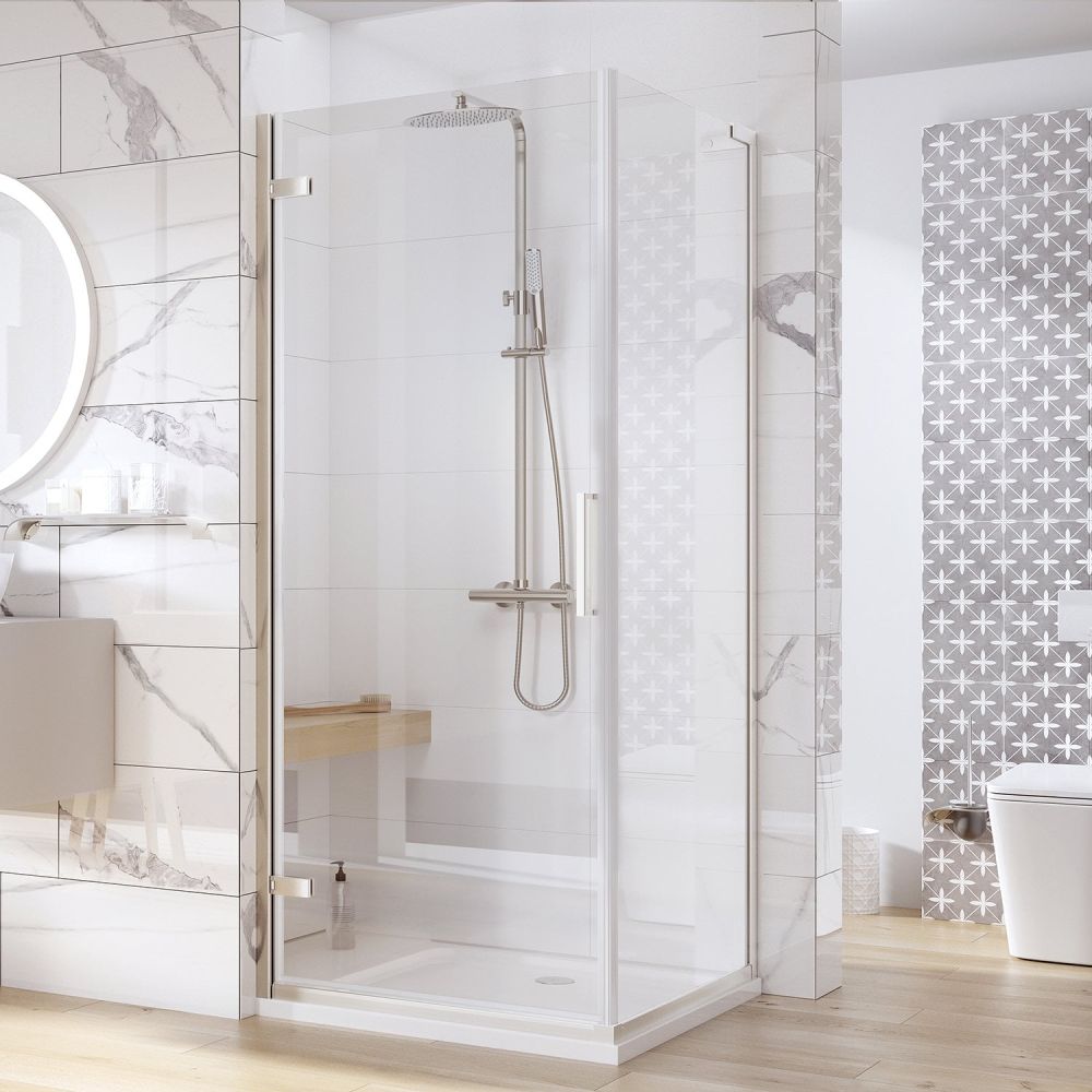 Lanka Brushed Nickel Shower Side Panel