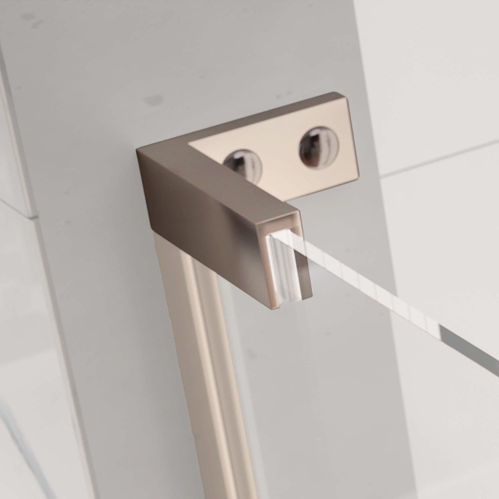 Lanka Brushed Nickel Hinged Door Support Brackets