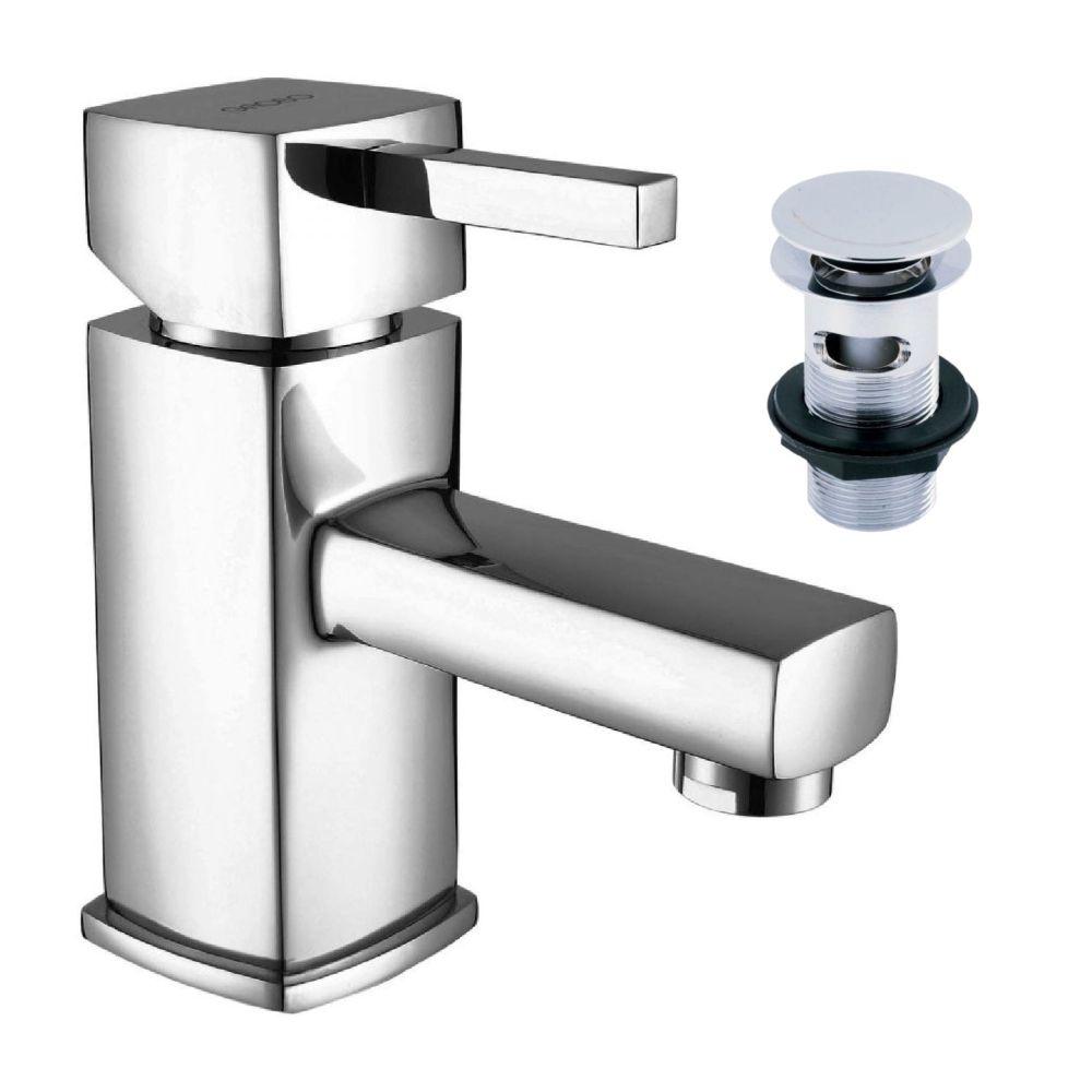 Quadro Chrome Basin Mixer Tap