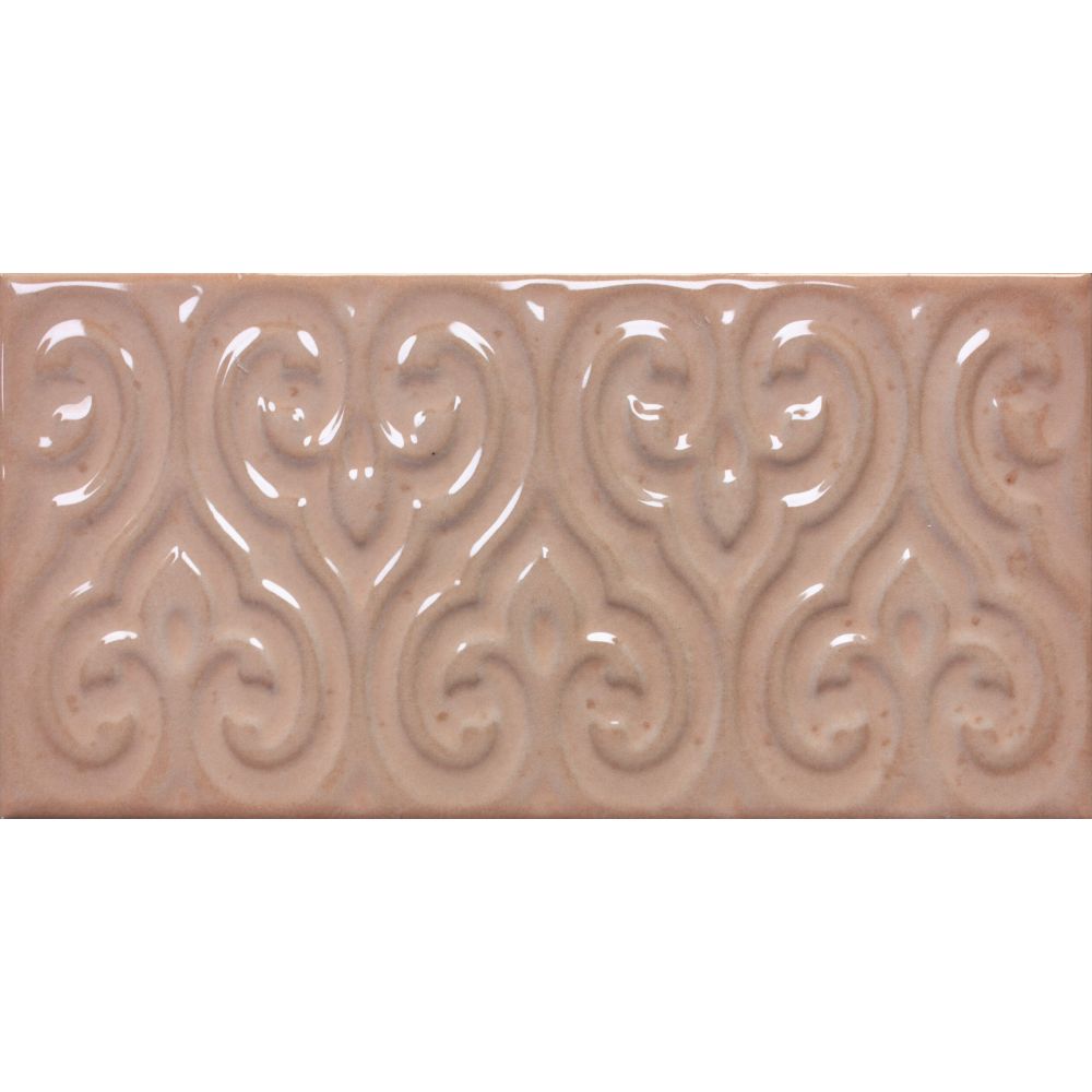Zanzibar Salmon Gloss Ceramic Brick Tile 120x240mm