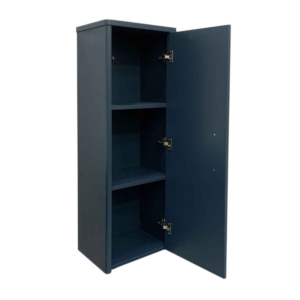 Griffin Petrol Blue Wall Mounted Tall Storage Cabinet