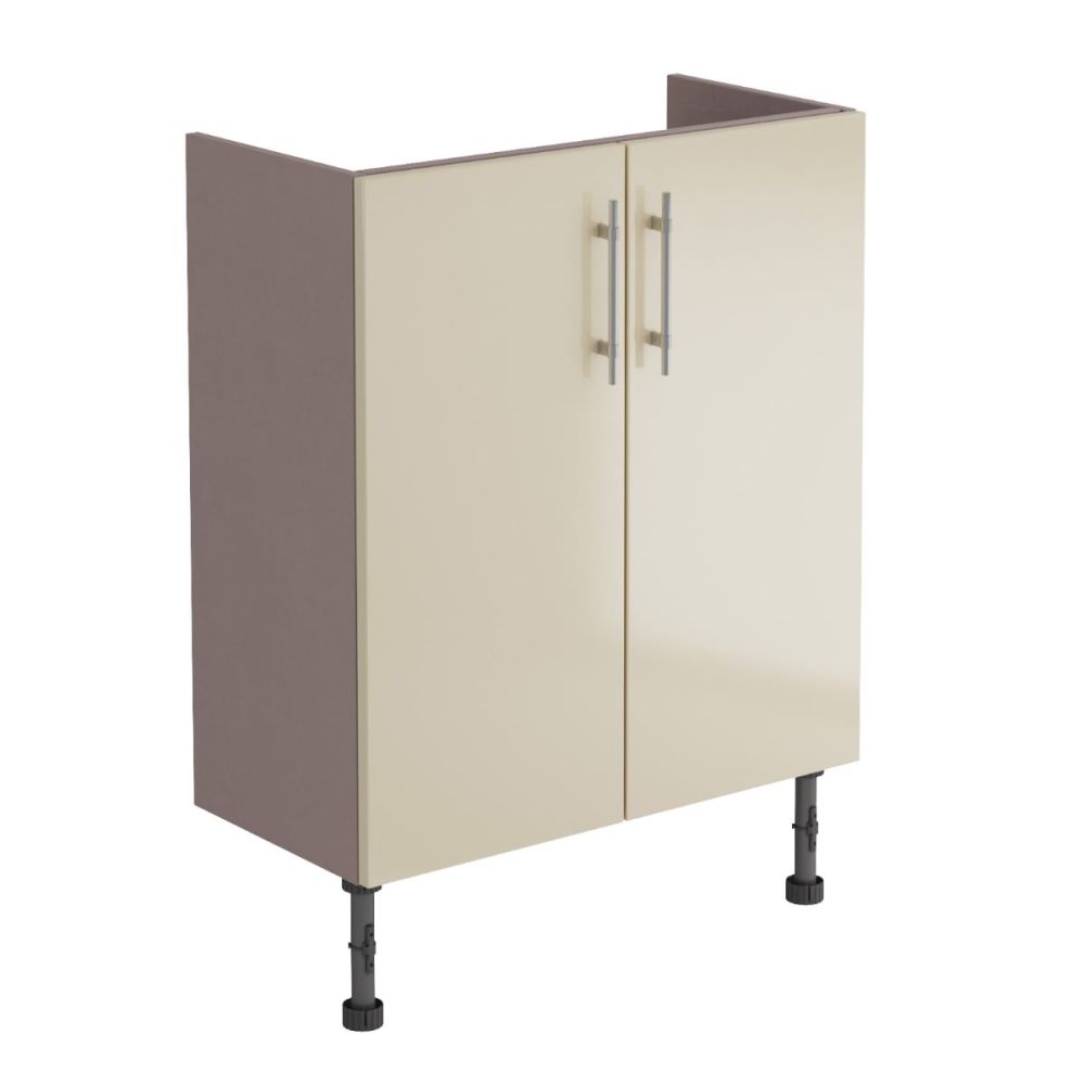 Surrey Mussel Gloss Double Door Fitted Furniture Unit 600mm