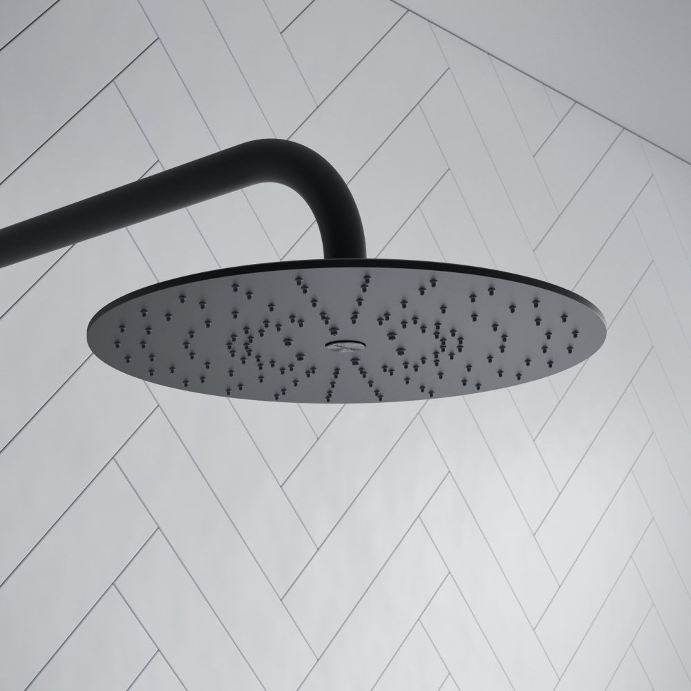 Aqualisa S1 Matt Black Smart Digital Shower Triple Outlet (Slide Rail Kit with Bath Filler and Fixed Wall Head) HP/Combi
