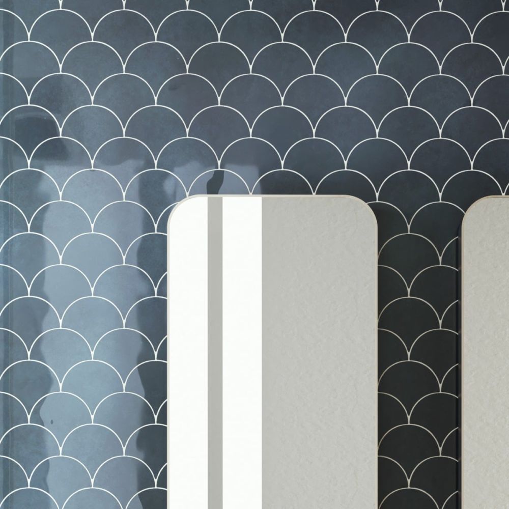 Pescara Ceramic Ocean Fan Tile 150x134mm