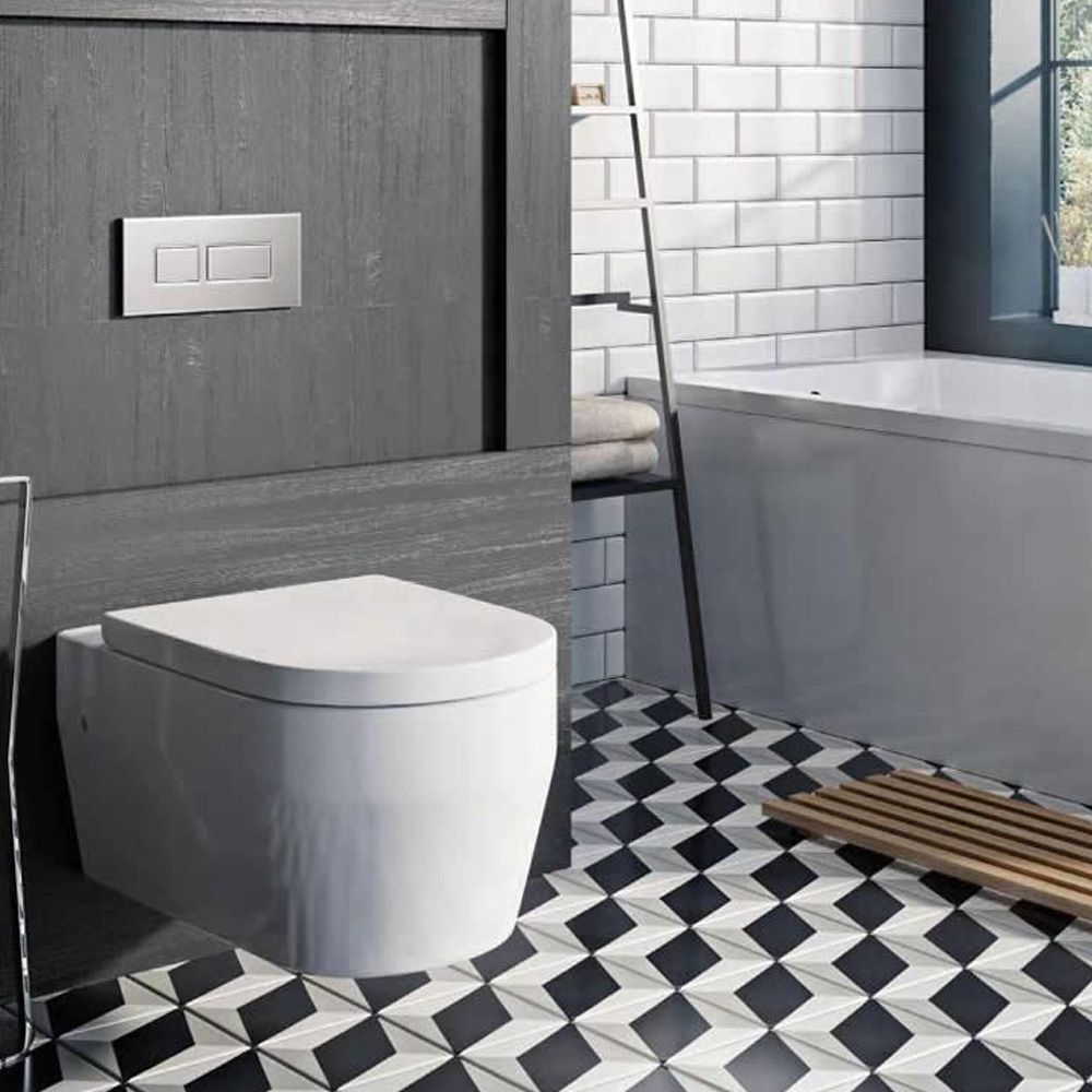 Britton Stadium Wall Hung Toilet with Soft Close Seat
