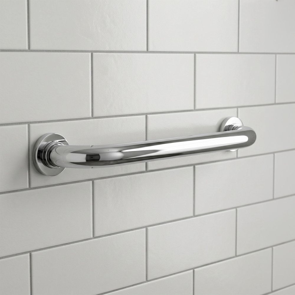 Chrome Grab Rail Support Bar