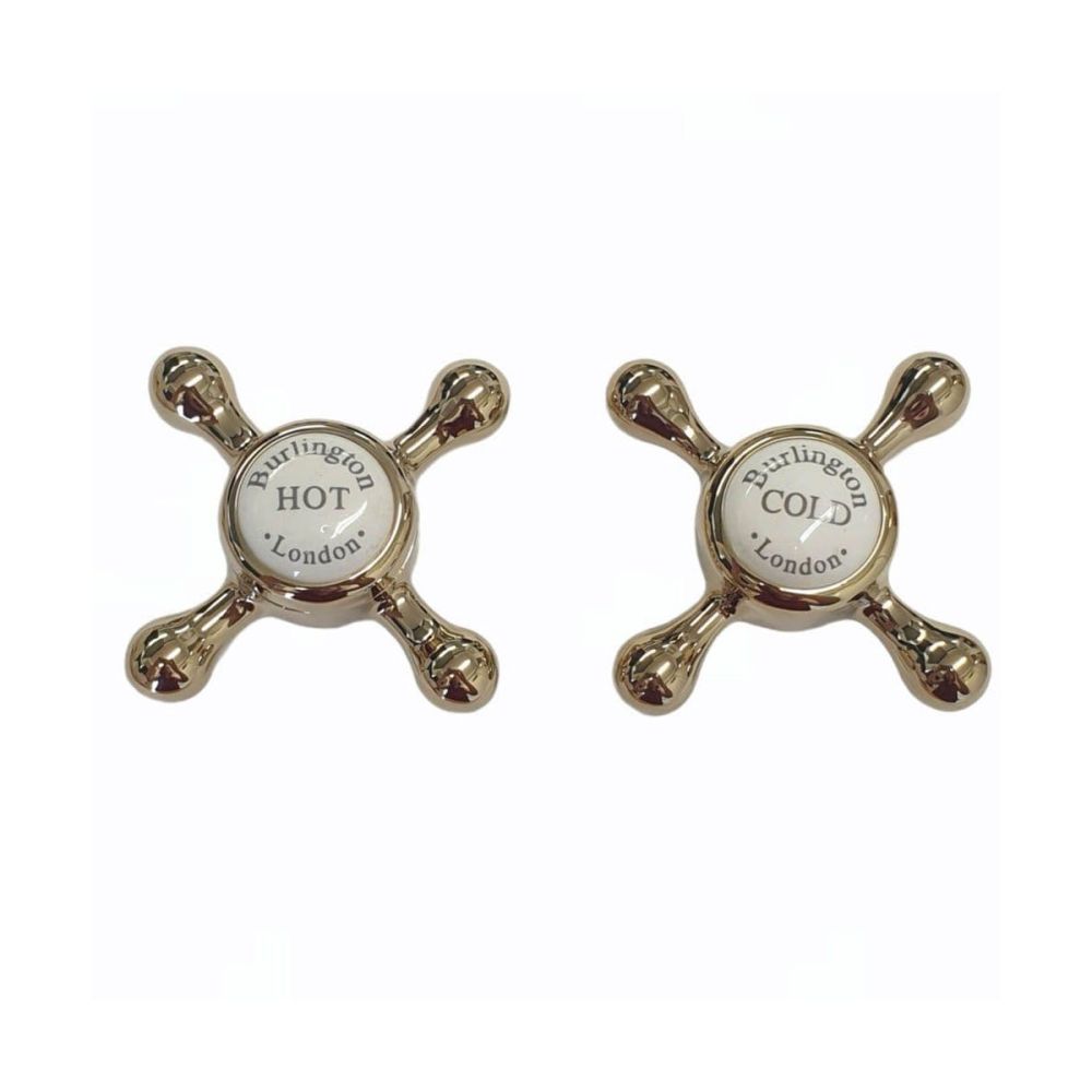 Burlington Claremont Gold Hand Wheel Tap Handles