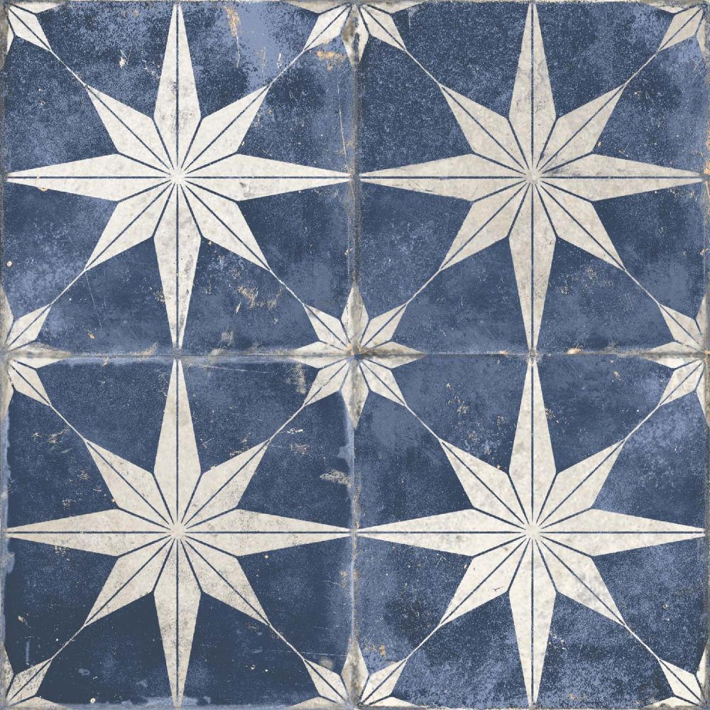 Fired Star Blue Reverse Matt Ceramic Tile 450x450mm