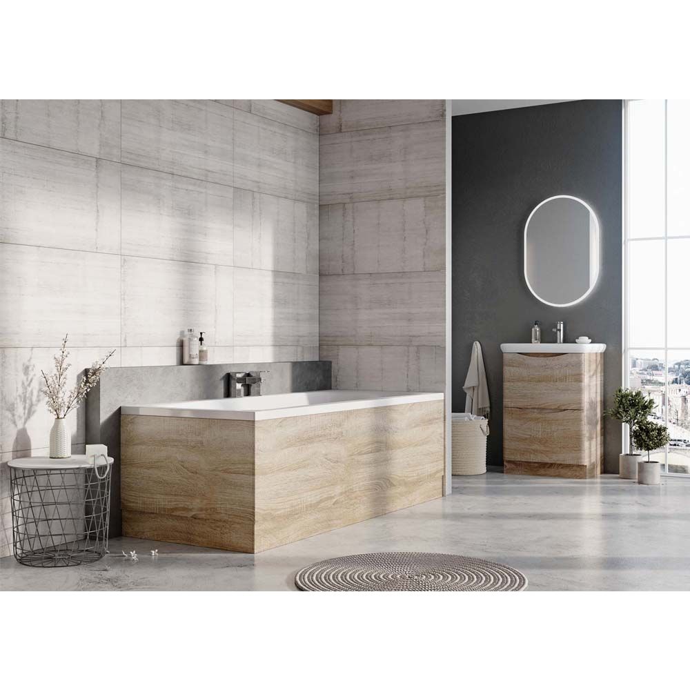 Erin Light Oak End Bath Panel 800mm