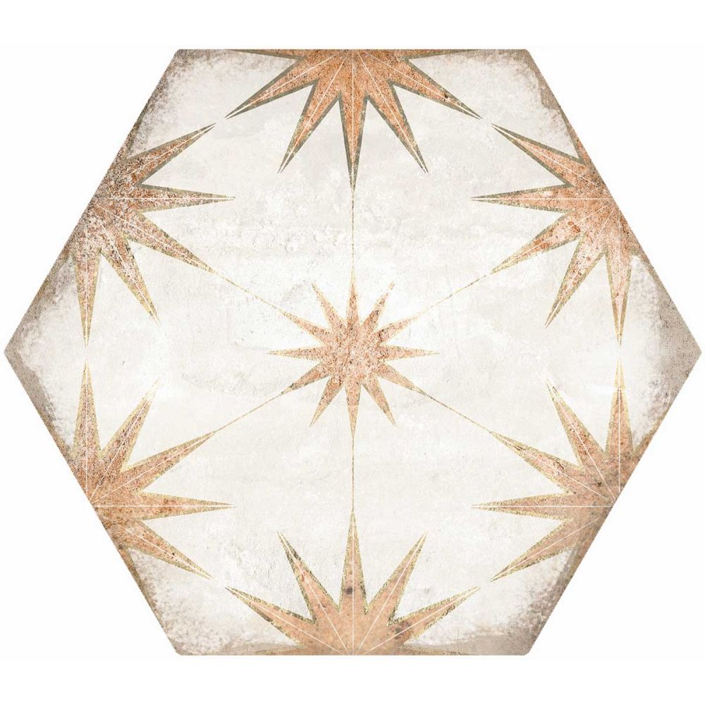 Elise Decor Cotto Hexagon Matt Porcelain Tile 228x198mm