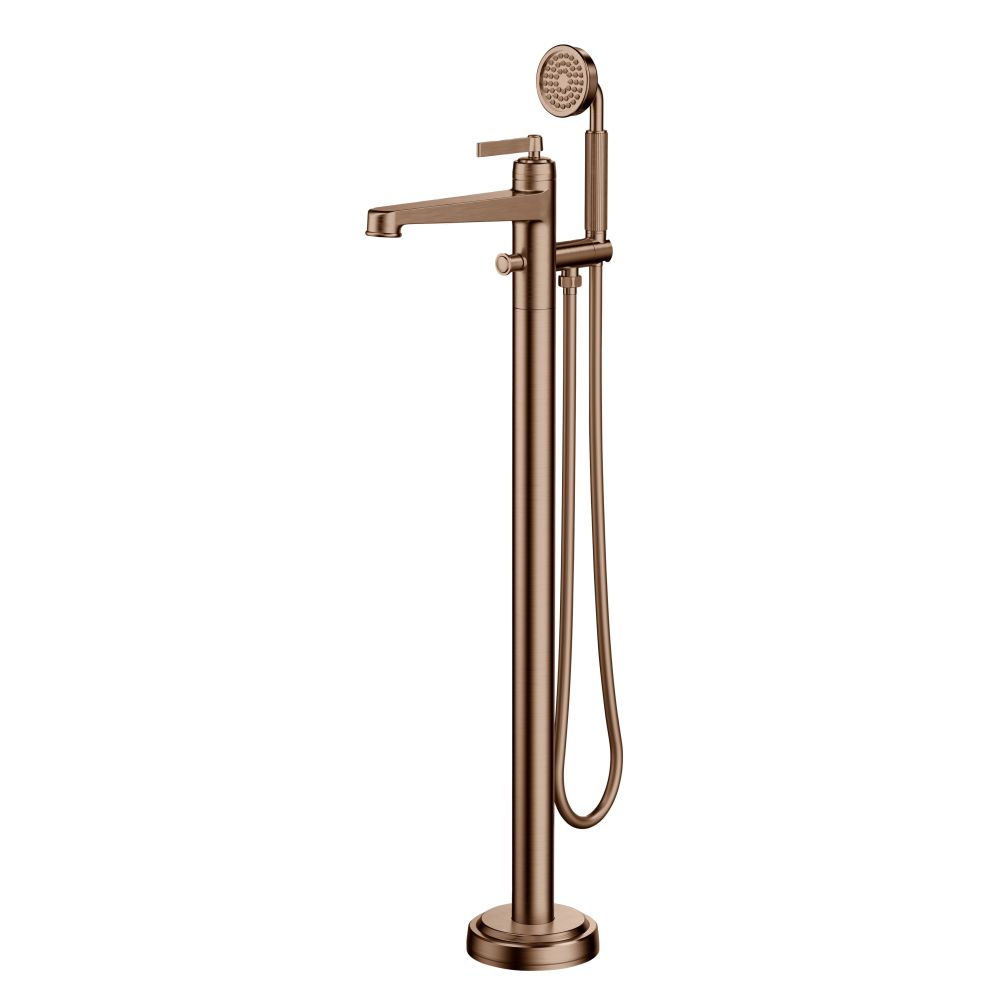 Downton Bright Copper Freestanding Bath Shower Mixer Tap