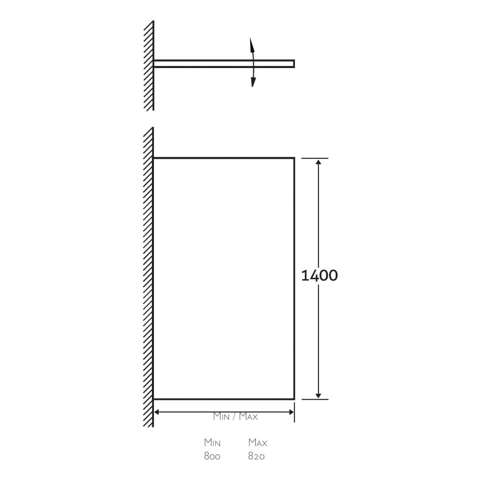 Moxby Chrome Pivot Single Bath Screen