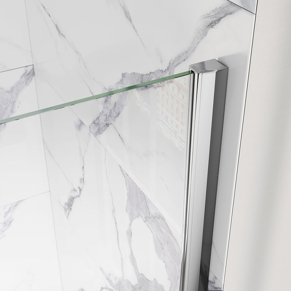 Statton Chrome Frameless Bath Screen