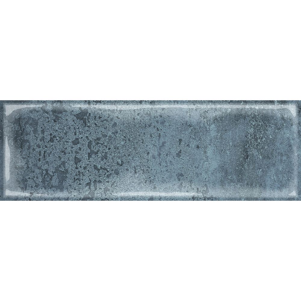Lugano Blue Ceramic Brick Tile 100x300mm