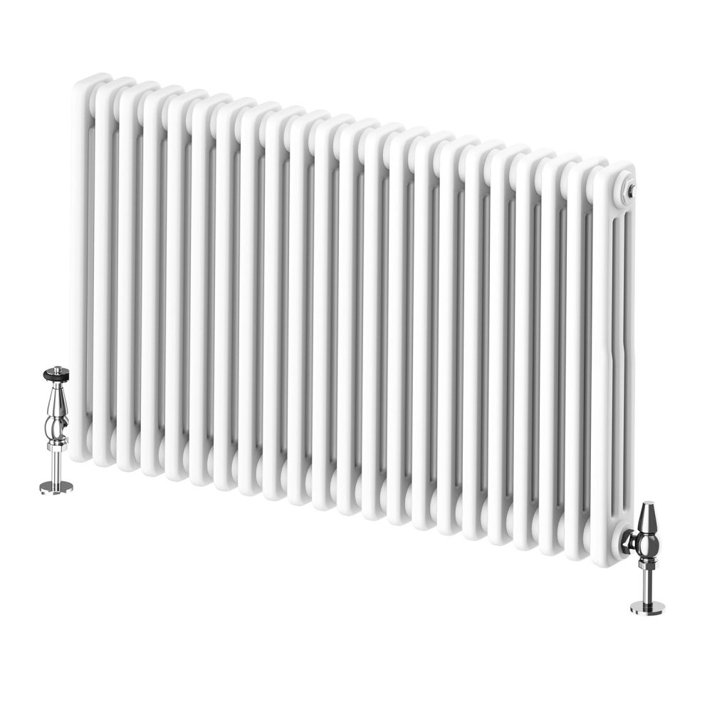 Upton White Triple Horizontal Column Radiator - 600x1010mm