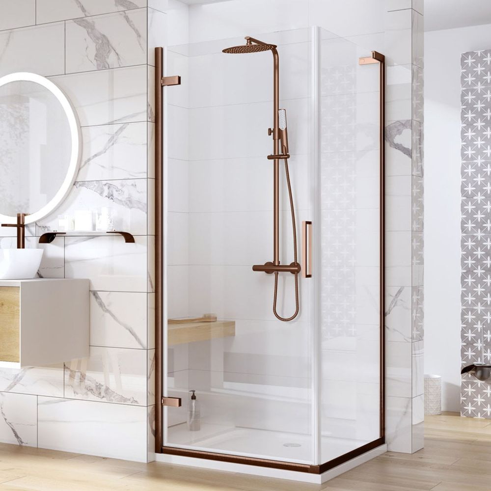 Lanka Brushed Bronze Shower Side Panel