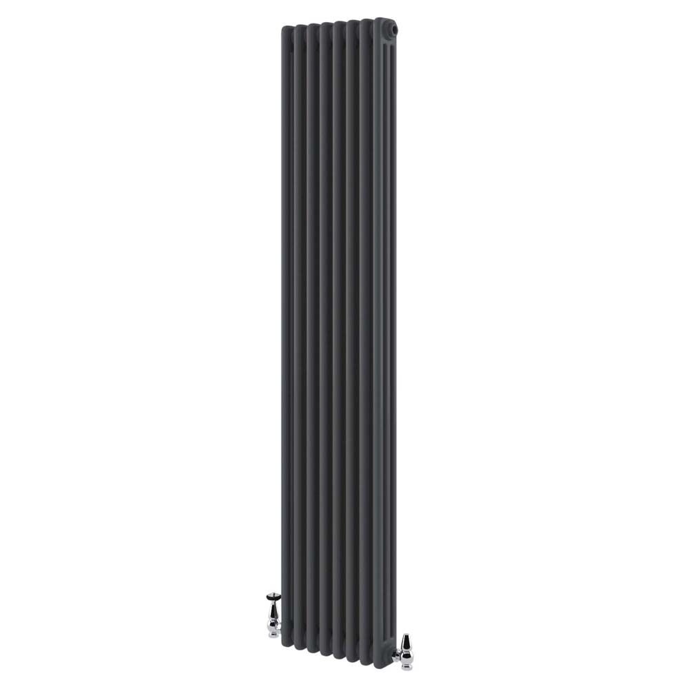 Upton Grey Triple Vertical Column Radiator 1800x380mm