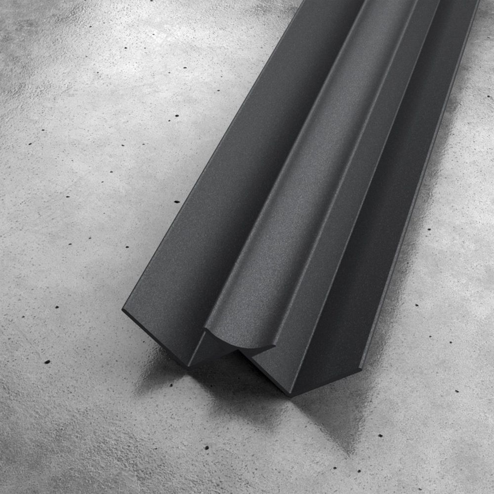 Nuova Anthracite Shower Wall Panel Internal Corner 11.5mm