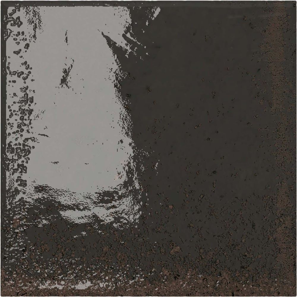 Bergamo Black Porcelain Square Brick Tile 150x150mm